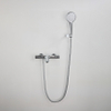 Adema Sparkle 2.0 Badset - thermostatische badkraan - handdouchehouder - ronde handdouche - metalen doucheslang - chroom SW1530115
