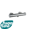 FugaFlow Eccelente Sobrado Badkamer Thermostatische Douchekraan - opbouw - geborsteld RVS PVD - Black Friday - SW1123333