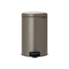 Brabantia NewIcon Poubelle à pédale - 20 litres - seau intérieur en plastique - platinum SW1117464