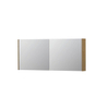 INK SPK1 spiegelkast – 140x60x14 cm – 2 deuren, dubbelzijdige spiegeldeuren – Fineer Natur mat SW493883