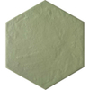 ÉCHANTILLON Ceralto Serrano Plank carrelage sol et mur - 17.5x20cm - hexagone - R10 - mat sauge (vert) SW1170691