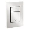 Grohe Skate cosmopolitan 2-knops S-size bedieningsplaat supersteel SW107660 Grohe Skate cosmopolitan 2-knops S-size bedieningsplaat supersteel SW107660