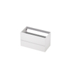 INK Meuble sous-lavabo - 90x45x52cm - 2 tiroirs - sans poignée - laqué MDF - blanc haute brillance SW1443705
