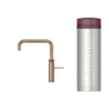 Quooker BE Fusion Square kokendwaterkraan - draaibare uitloop - PRO3 reservoir - Warm / kokend water - Messing patina SW795649