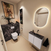 MONDIAZ TURE-DLUX Meuble toilette - 60cm - Cale - EDEN - vasque Lava - position droite - sans trou de robinet SW1103716