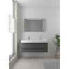 Bruynzeel Bando badmeubelset 120x45cm 2 kraangaten 1 wasbak 2 lades met spiegel met softclose Composiet grafiet SW383508 Bruynzeel Bando badmeubelset 120x45cm 2 kraangaten 1 wasbak 2 lades met spiegel met softclose Composiet grafiet SW383508