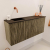 Mondiaz JOYA 90cm toiletmeubel - kleur Dusk - Wastafel FAYE positie Links Zonder kraangat kleur Urban. SW1421644