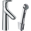 Hansgrohe Talis S Bidetset - met 1 gats wastafelkraan - met handdouche en doucheslang - hoogglans chroom SW29021