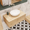 MONDIAZ LUSH Ensemble de meuble salle de bain - 80cm - 1 tiroir - lavabo BARCO - vasque centrale - 0 trous de robinet - chêne blanchi SW409512 MONDIAZ LUSH Ensemble de meuble salle de bain - 80cm - 1 tiroir - lavabo BARCO - vasque centrale - 0 trous de robinet - chêne blanchi SW409512