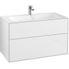 Villeroy & Boch Finion wastafelonderbouwkast met 2 ladenen 99.6x59.1x49.8cm v. meubelwast. 4164 AO/A2/AB/A1 glossy wit SW106677 Villeroy & Boch Finion wastafelonderbouwkast met 2 ladenen 99.6x59.1x49.8cm v. meubelwast. 4164 AO/A2/AB/A1 glossy wit SW106677