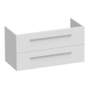 Saniclass Exclusive Line onderkast 99x45.5x50cm hangend met 2 softclose lades MDF hoogglans wit SW3100 Saniclass Exclusive Line onderkast 99x45.5x50cm hangend met 2 softclose lades MDF hoogglans wit SW3100