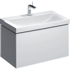 Meuble sous lavabo Geberit Xeno2 2 tiroirs 88x53cm brillant blanc SW417672