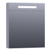 Saniclass Double face spiegelkast 60x70x15cm verlichting geintegreerd rechthoek 1 draaideur Mat Grijs MDF SW371679 Saniclass Double face spiegelkast 60x70x15cm verlichting geintegreerd rechthoek 1 draaideur Mat Grijs MDF SW371679