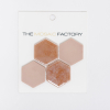 ÉCHANTILLON The Mosaic Factory Valencia carreau mosaïque 4.3x4.9x0.5cm hexagone rose mat et brillant pour mur et sol et pour intérieur et extérieur résistant au gel SW862226