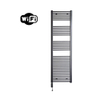 Sanicare HVW Elektrische Radiator - 172x45cm - 920W - wifi - thermostaat - zwart - linksonder - gunmetal (antraciet) SW1185628
