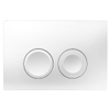 Saniclass bedieningplaat met dualflush frontbediening voor Geberit UP100 inbouwreservoir 24.6x16.4cm mat wit SW522615 Saniclass bedieningplaat met dualflush frontbediening voor Geberit UP100 inbouwreservoir 24.6x16.4cm mat wit SW522615