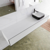 Mondiaz Lagom Meuble salle de bains 180x30.9x45cm Solid Surface Urban 2 tiroirs avec lavabo BINX vasque à poser Droite 1 trou de robinet SW409384