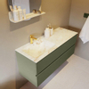 Mondiaz VICA-DLUX Ensemble de meuble de salle de bain - 120cm - meuble sous-vasque armée - 4 tiroirs - lavabo encastré nuage gauche - 1 trou de robinet - version haute de 60cm - frape SW1088737