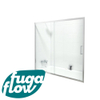 FugaFlow ID06 Quick Fit Pare baignoire - porte coulissante en 2 pièces - 170x150cm - verre de sécurité 6mm - anticalcaire - Chrome SW999909