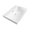 BRAUER Wave Lavabo standard 61x46cm 1 lavabo(s) 1 trou(s) pour robinetterie avec trop plein blanc brillant SW444797