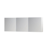 INK SPK1 Spiegelkast - 180x14x60cm - 3 deuren - dubbelzijdige Spiegel - schakelaar en stopcontact - MDF lak wit hoogglans SW493952