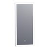 BRAUER Jade spiegel – rechthoek – 36x80 cm – directe LED – dimbaar, touchbediening – Aluminium (Zilver) SW278205