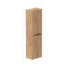 Thebalux Hoge kast 165x45x29 2x dichte deur opbouwgreep Noëlla mat zwart rechts draaiend t.b.v. Type 2/3/6/7/9 chestnut grey SW841314
