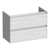 BRAUER Inspire meuble sous-lavabo peu profond 80 2 tiroirs softclose - sans poignée - 1 découpe pour siphon - Forest Seashell SW1200780