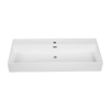 Saniclass Levina Meuble lavabo - 100,5x47x12cm - trop-plein - 1 lavabo - 1 trou de robinet - céramique - blanc brillant SW1382548