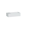 INK Versus fonteinbak 36x9x18cm met kraangat links polystone mat wit SW157955 INK Versus fonteinbak 36x9x18cm met kraangat links polystone mat wit SW157955