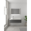 Bruynzeel Giro badmeubelset 49x120x46cm 1 wasbak 1 lade met spiegel met softclose composite grafiet SW384275 Bruynzeel Giro badmeubelset 49x120x46cm 1 wasbak 1 lade met spiegel met softclose composite grafiet SW384275