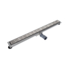 Saniclass douchegoot met flens 100x7x6.7cm ondiep met zijuitloop RVS sw6250 Saniclass douchegoot met flens 100x7x6.7cm ondiep met zijuitloop RVS sw6250