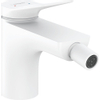 Hansgrohe VIVENIS Eengreeps bidetkraan - met trekwaste - mat wit SW651267