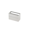 INK Wastafelonderkast - 100x45x65cm - 2 lades - greeploos - MDF lak - Hoogglans wit SW693279