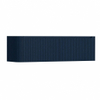 H&R Badmeubelen Juice Wastafelonderkast - 160x45x40cm - linkerhoek afgerond - 3D-front - 2 lades - geïntegreerde greep - blue oak SW1260327