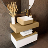Mondiaz TOP 23 Plan sous vasque - 70x23.5x12cm - suspendu - solid surface - Oro SW1023813