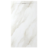 Zenon Essenza Minimal douchevloer - 160x90cm - antislip - antibacterieel - mineraalmarmer - rechthoek - Marble gold (wit) SW1418477