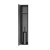 Hotbath &MORE Inbouw nis & borstelgarnituur - 16x60x12.6 cm - PVD - geborsteld gunmetal (antraciet) SW1245666