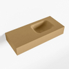 Mondiaz LEX Fontaine - 70x30x12cm - lavabo Droit - sans trous de robinet - solid surface - Oro SW1026069