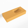 MONDIAZ LEX Opbouwwastafel 70x30x12cm 0 kraangaten wasbak rechts Solid Surface mat SW476646 MONDIAZ LEX Opbouwwastafel 70x30x12cm 0 kraangaten wasbak rechts Solid Surface mat SW476646
