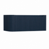 H&R Badmeubelen Juice Wastafelonderkast - 100x45x40cm - linkerhoek afgerond - 3D-front - 1 lade - geïntegreerde greep - blue oak SW1259781