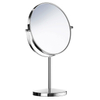 Saniclass Pro Miroir de maquillage sur pied 1x et 7x grossissant 17cm chrome SW542093