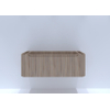 H&R badmeubelen Juice Meuble sous vasque - 120x45x40cm - angles arrondis - 1 tiroir - poignée intégrée - rockford oak SW867511