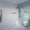 Fortifura Galeria Inloopdouche - ribbel - glas - 30x200cm - 8mm - nano - blind - inbouw profiel - helder geribbeld SW1170613