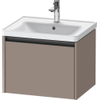 Duravit Ketho.2 Wastafelonderbouwkast - met 1 lade - 58.4x45.5x44cm - met greep antraciet - basalt mat SW772673