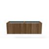 Arcqua Ridge Meuble sous lavabo - 70x45.5x45cm - 1 tiroir - push to open - mdf plaqué - chêne café SW909456