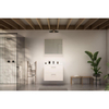 Nemo Go Ensemble de meuble - 80x65x45.5cm - 2 tiroirs - avec poignée - 1 vasque Blanc mat - 1 trous de robinet - avec armoire toilette - MDF standard white SW911681