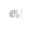 Clou InBe design robinet d'arrêt d'angle type 1 rond Blanc mat SW398183