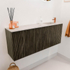 Mondiaz JOYA-DLUX 100cm toiletmeubel - kleur Shadow - Wastafel FAYE positie Rechts 1 kraangat kleur Nata. SW1424982