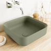 Mondiaz Binx waskom 36x36x13cm vierkant opbouw Solid Surface Army/Army SW643511 Mondiaz Binx waskom 36x36x13cm vierkant opbouw Solid Surface Army/Army SW643511